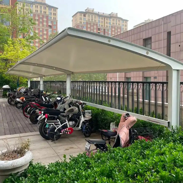 景洪市膜结构电动车棚